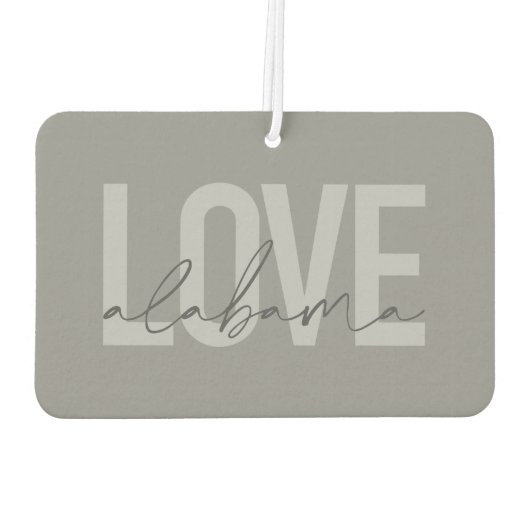 Moderne, stedelijke, eenvoudige, coole design Love Luchtverfrisser (Achterkant)