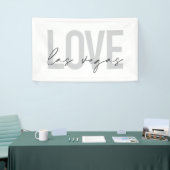 Moderne, stedelijke, eenvoudige, coole design Love Spandoek (Beurs)