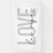 Moderne, stedelijke, eenvoudige, coole design Love Spandoek (Verticaal)