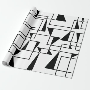 Moderne, stedelijke, gedurfde, coole geometrische cadeaupapier