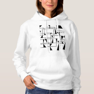 Moderne, stedelijke, gedurfde, coole geometrische  hoodie