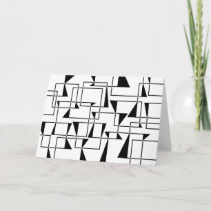 Moderne, stedelijke, gedurfde, coole geometrische  kaart