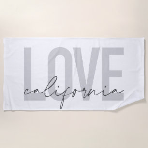 Moderne, stedelijke, trendy, coole design Love Cal Strandlaken