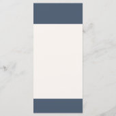 Moderne Steekproefbladeren Verdrietig Huwelijksdin Menu (Achterkant)