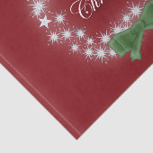 Moderne ster krans maretak Vrolijk kerstfeest Tissuepapier (Detail)