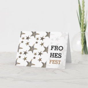 Moderne Sternen Karte Feestdagen Kaart