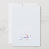 Moderne sterren op 4 juli kaart (Achterkant)