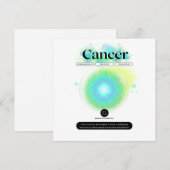 Moderne Sterrenbeeld Kanker Quote water Element Kaart (Voorkant / Achterkant)