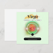 Moderne Sterrenbeeld Maagd Quote Aarde Element Kaart (Voorkant / Achterkant)
