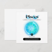 Moderne Sterrenbeeld Vissen Citaat Water Element Kaart (Voorkant / Achterkant)