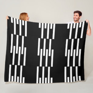 Moderne stevige geometrische vormenpatroon 2 fleece deken