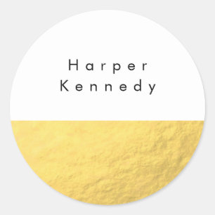 Moderne Sticker Faux Gold Foil