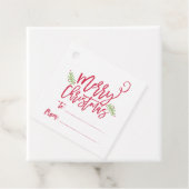 Moderne Sticker met heldere kerstcadeautjes voor p Bedankjes Labels (In situ)