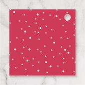 Moderne Sticker met heldere kerstcadeautjes voor p Bedankjes Labels (Achterkant)