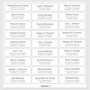 moderne Sticker voor gastbezoekers