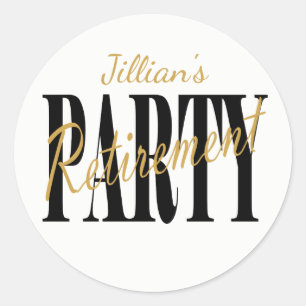 Moderne stickers van zwarte en witte roestpartij