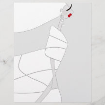 Moderne stijl glamour kleur flyer papier Miss Jazz
