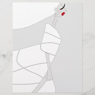 Moderne stijl glamour kleur flyer papier Miss Jazz