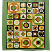 Moderne stijl halverwege de eeuw 18 douchegordijn (Voorkant)