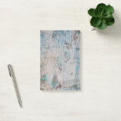 Moderne stijl, houtstructuur, zeesterren post-it® notes (Kantoor)