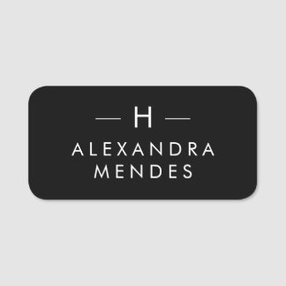 Moderne Stijl Monogram, Minimalistische Elegante M Naamplaatje