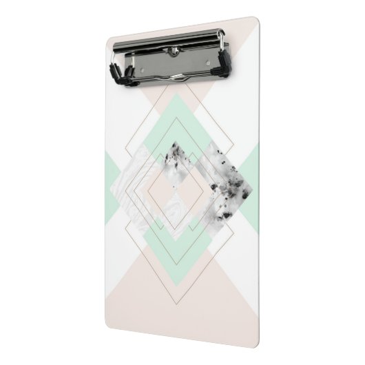 Moderne stijlgeometrische vormgeving mini klembord (Angled2)