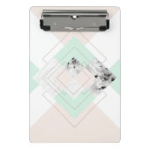 Moderne stijlgeometrische vormgeving mini klembord (Voorkant)