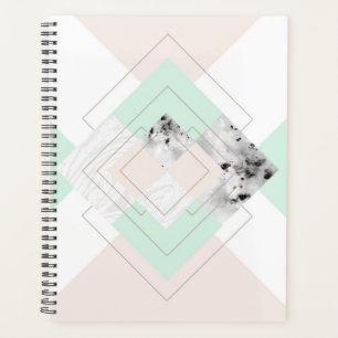 Moderne stijlgeometrische vormgeving planner