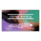 Moderne stijllijstkunst magnetisch visitekaartje (Voorkant)