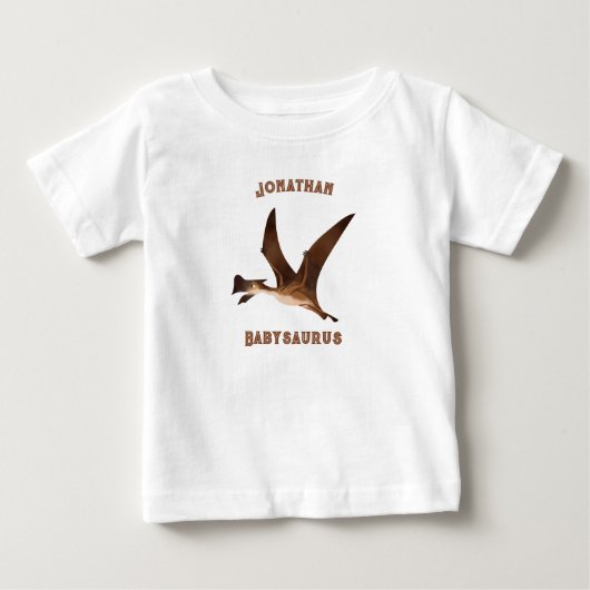 Moderne stijlvol ontwerp monogram Babysaurs wit (Voorkant)