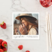 Moderne stijlvolle Afstuderen scriptfoto Servet (Insitu)