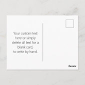 Moderne stijlvolle bewerkbare gouden tekst & strep briefkaart (Achterkant)