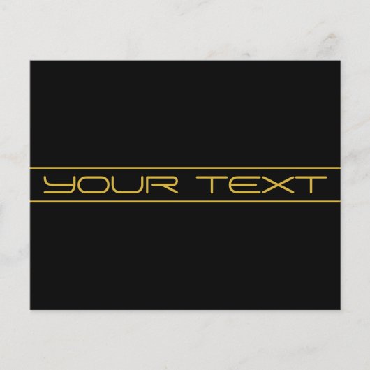 Moderne stijlvolle bewerkbare gouden tekst & strep flyer (Voorkant)