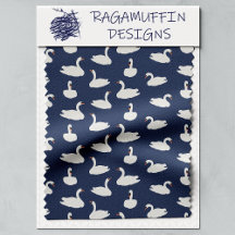 Moderne stijlvolle blauwe zwaanpatroon