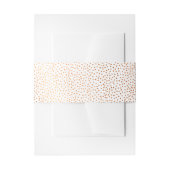 MODERNE STIJLVOLLE BRUILOFT rustieke koperen spot Uitnodigingen Wikkel (Voorkant Voorbeeld)