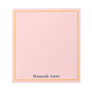 Moderne Stijlvolle Chic Trendy Roze & Oranje Notitieblok