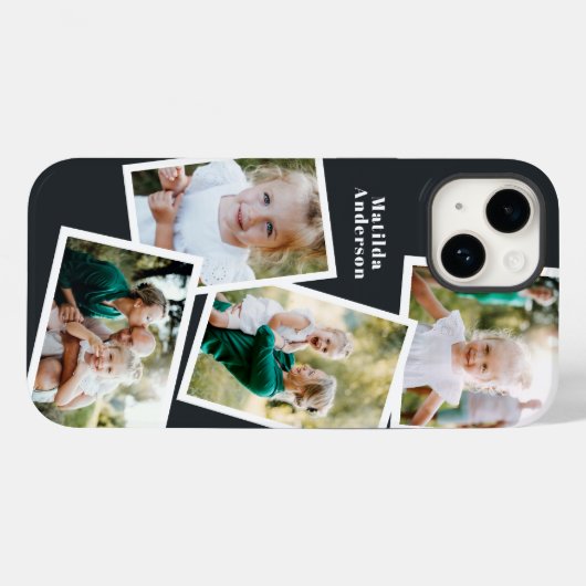 Moderne, stijlvolle, elektronische multi-fotofamil Case-Mate iPhone case (Achterkant (horizontaal))