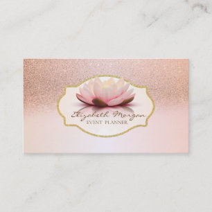 Moderne stijlvolle, frame glitters lotus visitekaartje