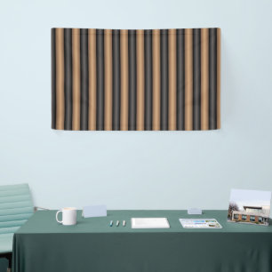 Moderne stijlvolle geroosterd bruine strepen met d spandoek