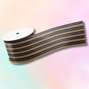 Moderne Stijlvolle geroosterde bruine strepen met  Lint