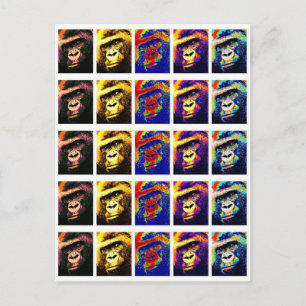 Moderne, stijlvolle grafische kaart van Gorillas P