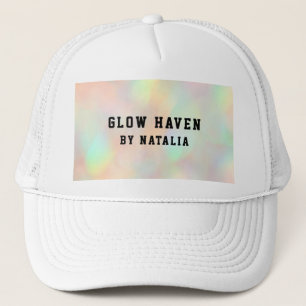 Moderne stijlvolle holografische schoonheidssalon trucker pet