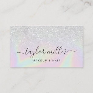  moderne, stijlvolle holografische vormgeving visitekaartje