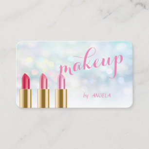 Moderne Stijlvolle Kleurrijke Bokeh, Lippenstift Visitekaartje