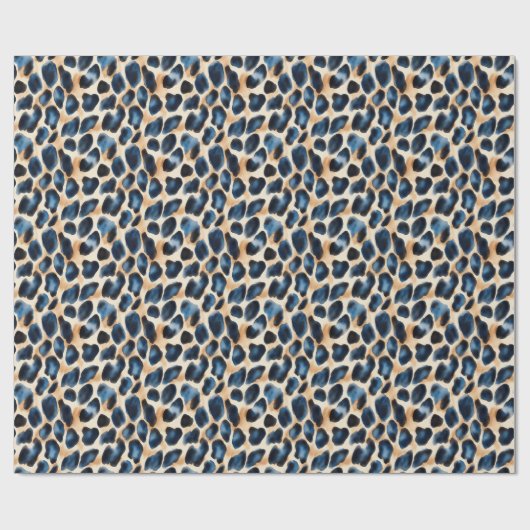 Moderne Stijlvolle Leopard Pattern Waterverf Style Cadeaupapier (Vlak)