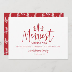 Moderne, stijlvolle, luxe kerst feestdagenkaart