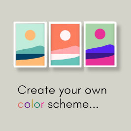 Moderne stijlvolle minimalistische muurkunst print