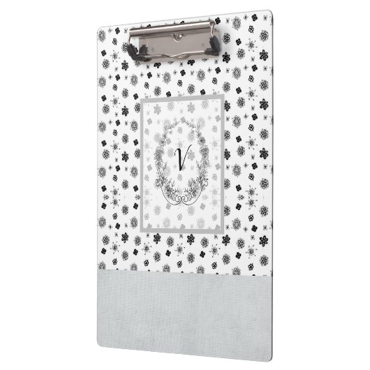 Moderne stijlvolle monogram meisjes klembord (Links)