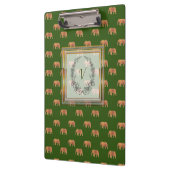 Moderne stijlvolle monogram patroonliften klembord (Links)