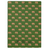 Moderne stijlvolle monogram patroonliften klembord (Achterkant)